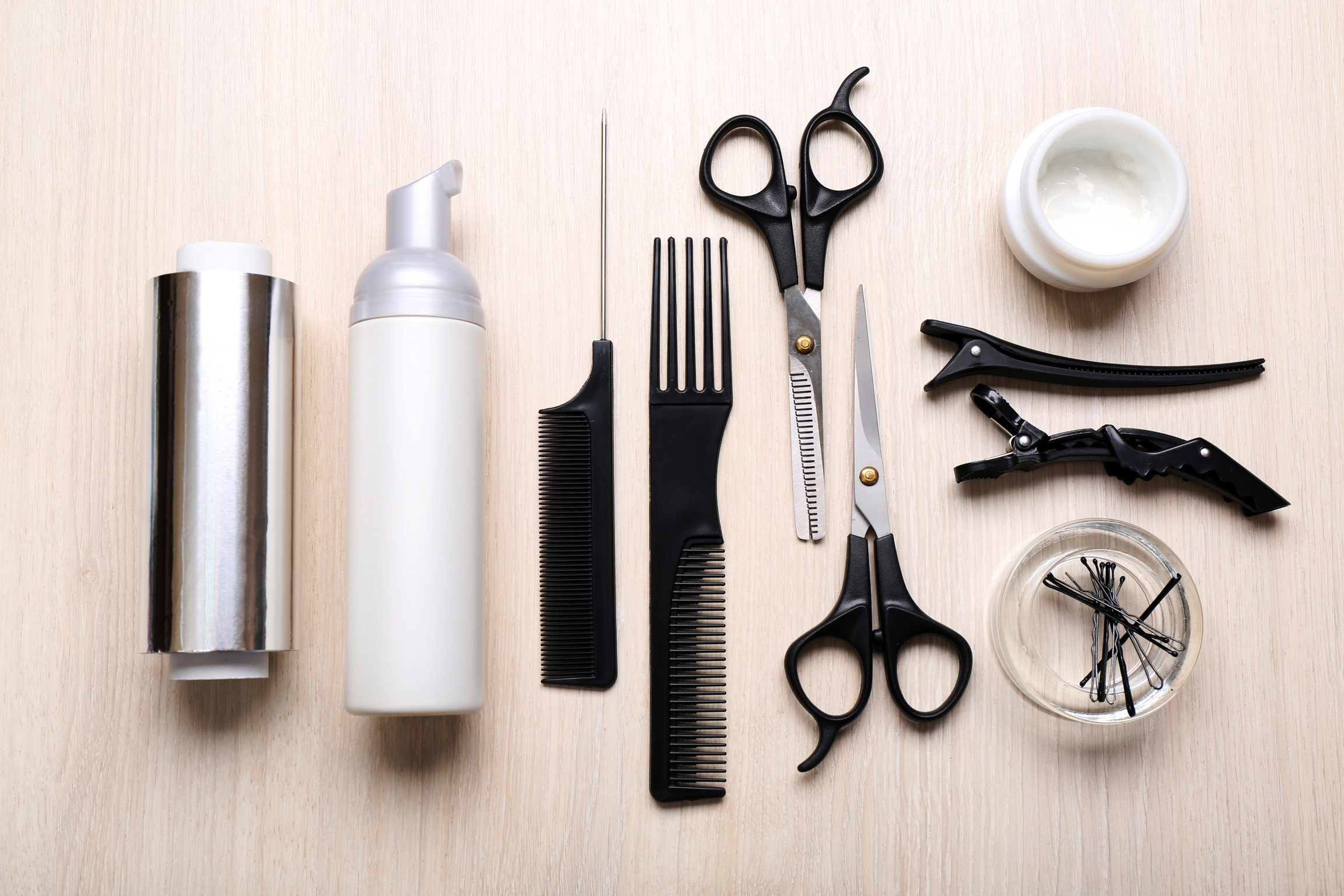 Hair Styling Tools Flatlay 